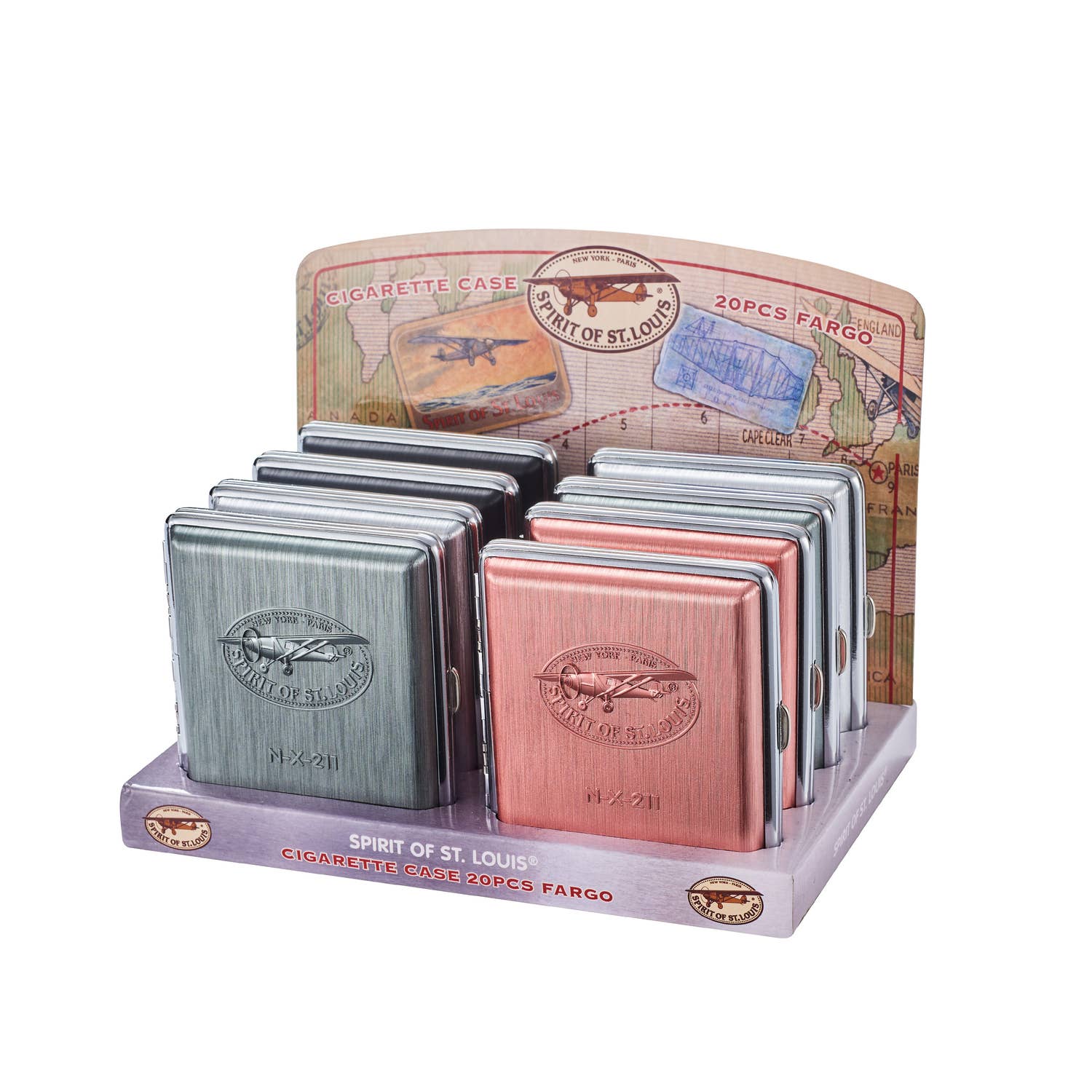 Laguiole - Wholesale Humidor/Cigar Accessory - SPIRIT OF ST.LOUIS cigarette case