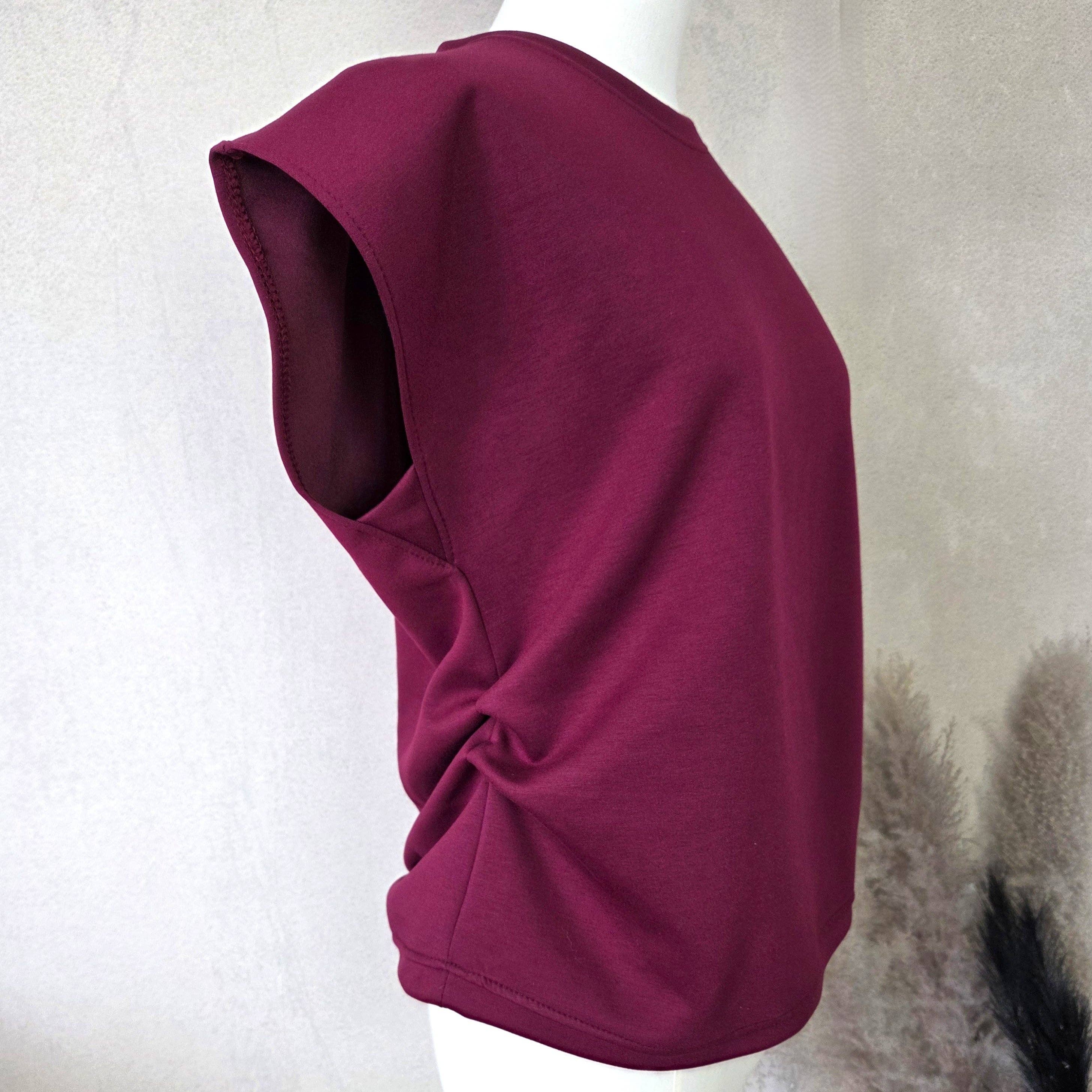 Tempest Designs – wholesale Blouse – Women’s – Soft scuba fabric top with ruched side detail (M)2