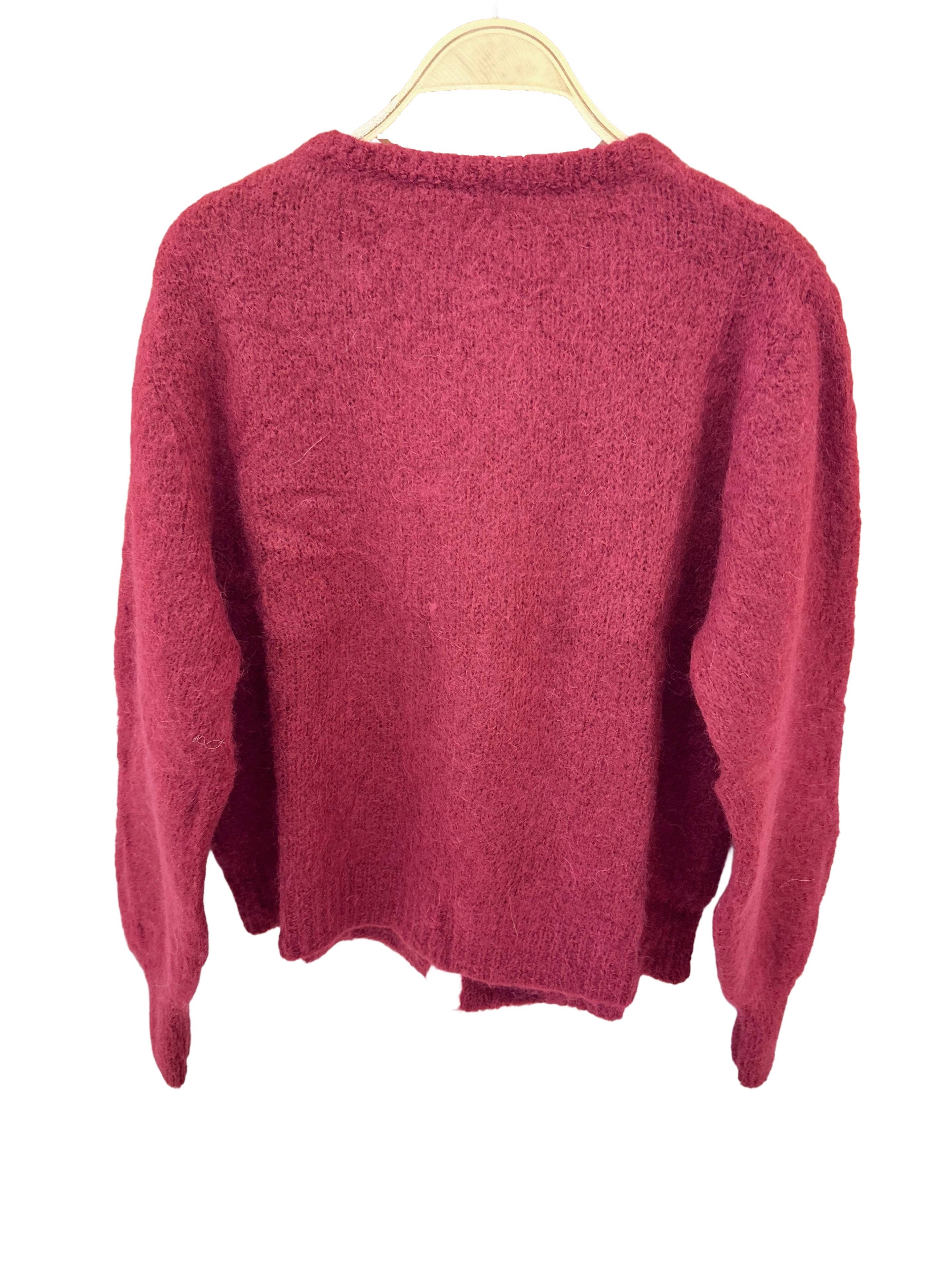 Orice – Cardigan - Mulher por atacado – Cardigã de tricô em lã mohair com laço - Orice27