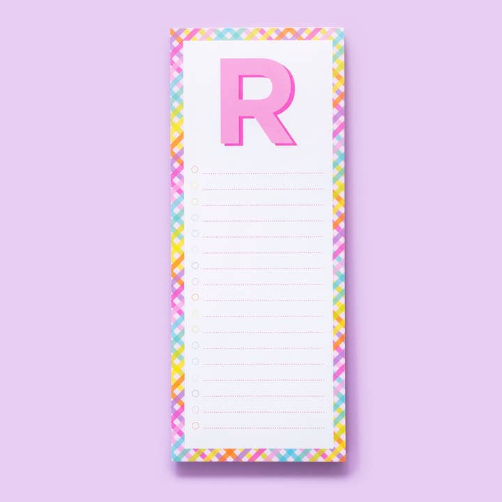 Taylor Elliott Designs - Vente Blocs-notes - Blocs de lettres A-Z - Chaque - Min. 4 (LP-A-Z)18