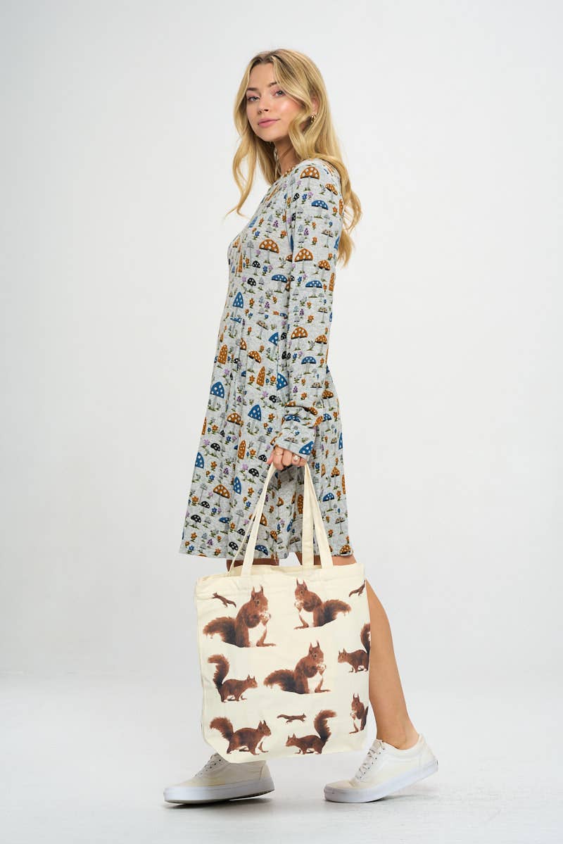 SM WARDROBE – Sacola - Mulher por atacado – SACOS ESTAMPADOS DE ESQUILO3