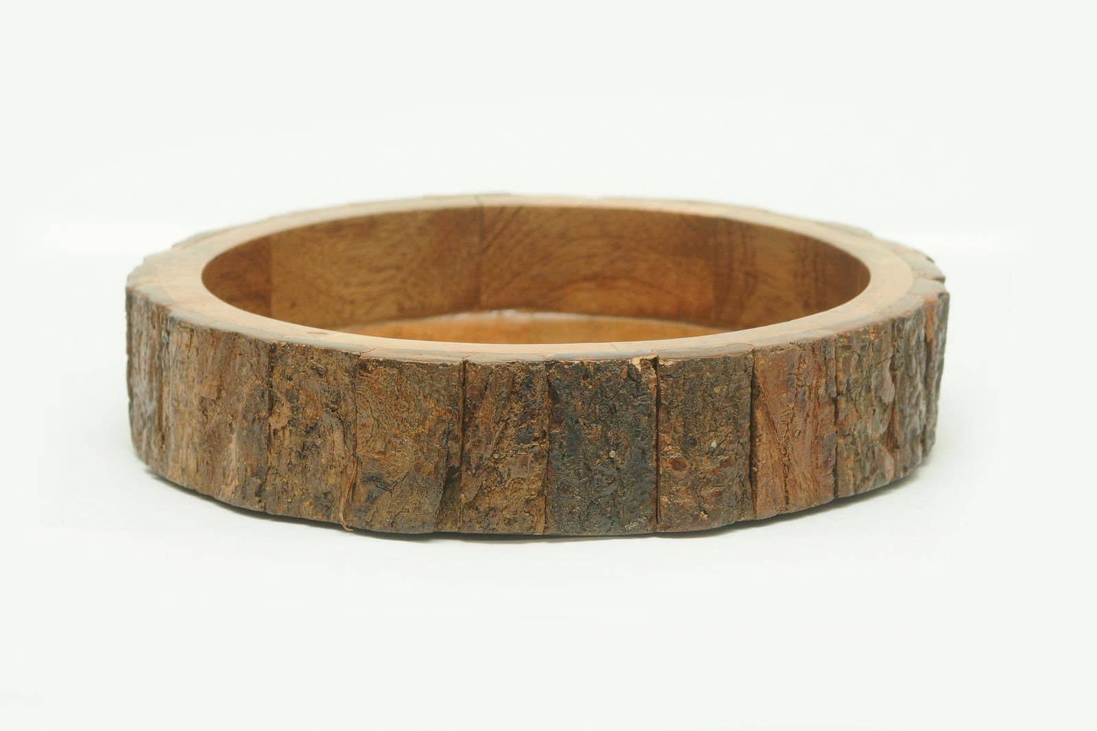 Advance Pet Products - Wholesale Pet Bowl - Cat/Dog - All-Natural Mango Wood Bark Water and Food Bowl Non-BPA Coat1