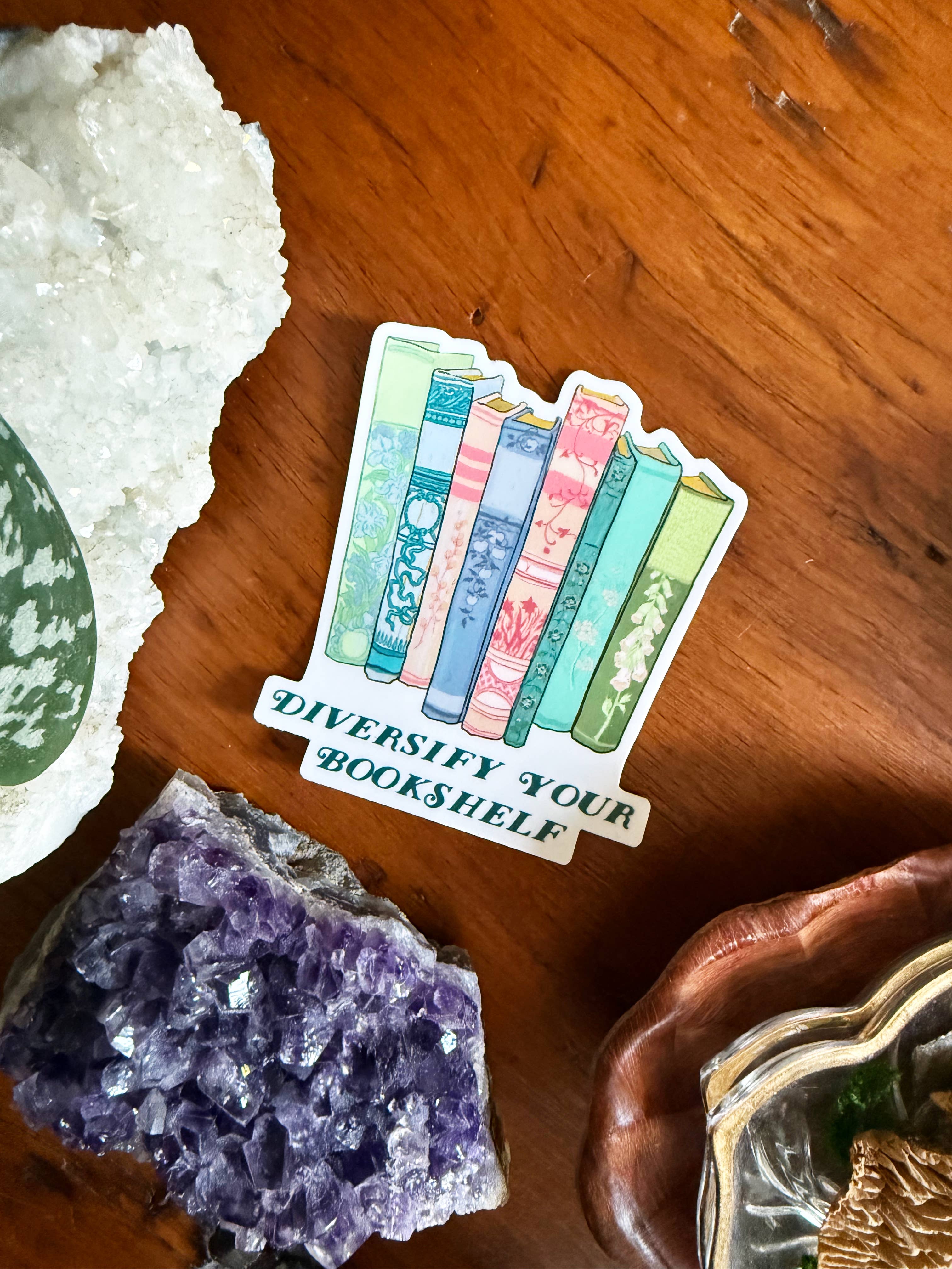 Fabulously Feminist - Wholesale Sticker - Diversify Your Bookshelf: Feminist Sticker4