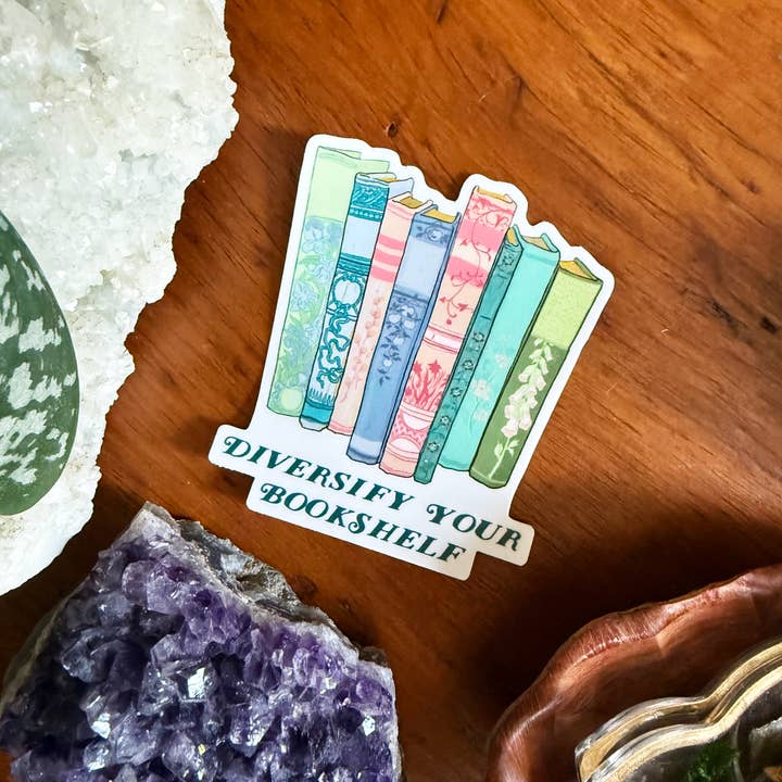 Fabulously Feminist - Wholesale Sticker - Diversify Your Bookshelf: Feminist Sticker4