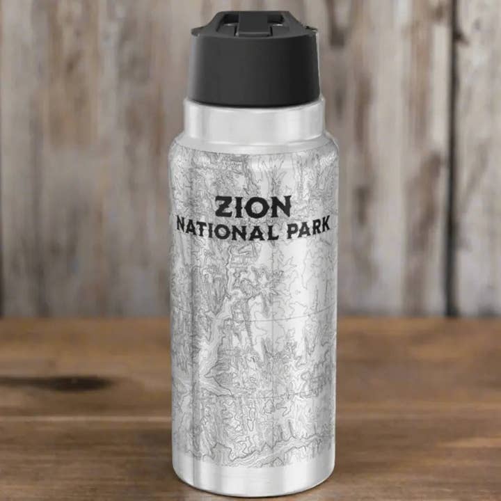 Zion National Park Geïsoleerde Waterfles Beker, 32oz voor wholesale door Park Service Apparel