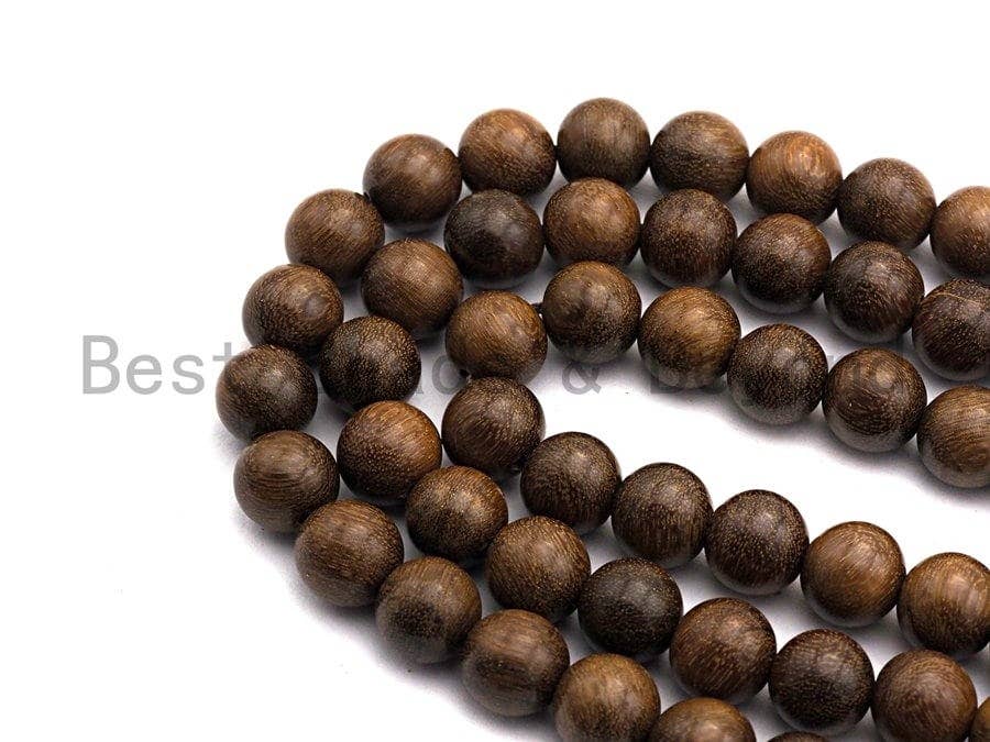 BestBeads&Beyond - Wholesale Beads - Natural Smooth Round Wood beads, 6mm/8mm/10mm/12mm Natural Brown Wood beads, Natural  Wood Grain Beads, 15.5inch strand,SKU#U4694