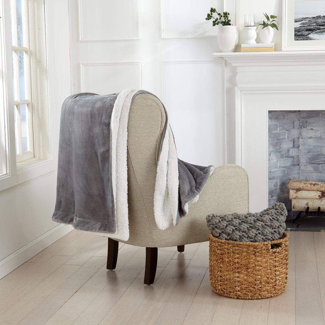 BH Collective - Wholesale Bedding Blanket - Bed Blanket - Velvet Plush & Sherpa Reverse - Kinsley83