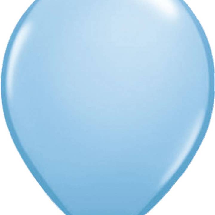 50 x hellblaue metallische Luftballons — 30 cm für den Großhandel von Folat