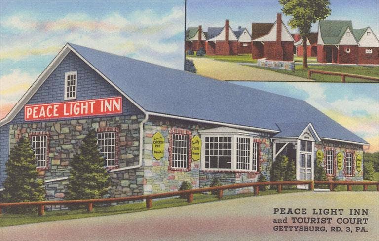 Found Image Press - Wholesale Sticker - Sticker RS-362 Peace Light Inn, Gettysburg0