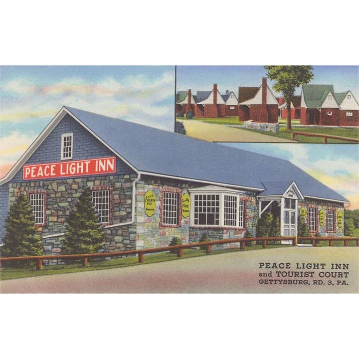 Found Image Press - Wholesale Sticker - Sticker RS-362 Peace Light Inn, Gettysburg