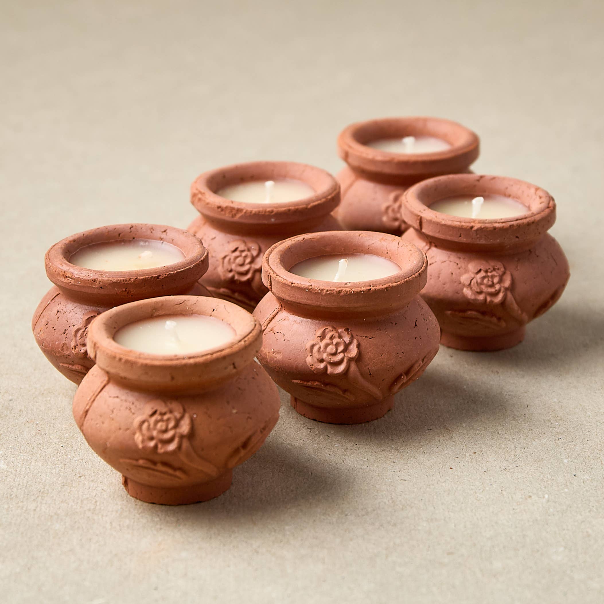 Dalit Goods Co - Wholesale Jar/filled candle - Handmade Terracotta candles - Megah Box of 62
