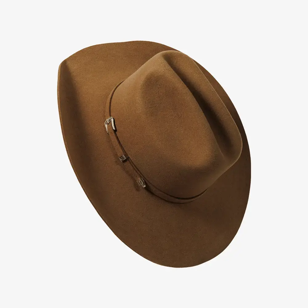 American Hat Makers - Wholesale Cowboyhoed - Uniseks - 100% wollen vilten western cowboyhoed - Style Cattleman62
