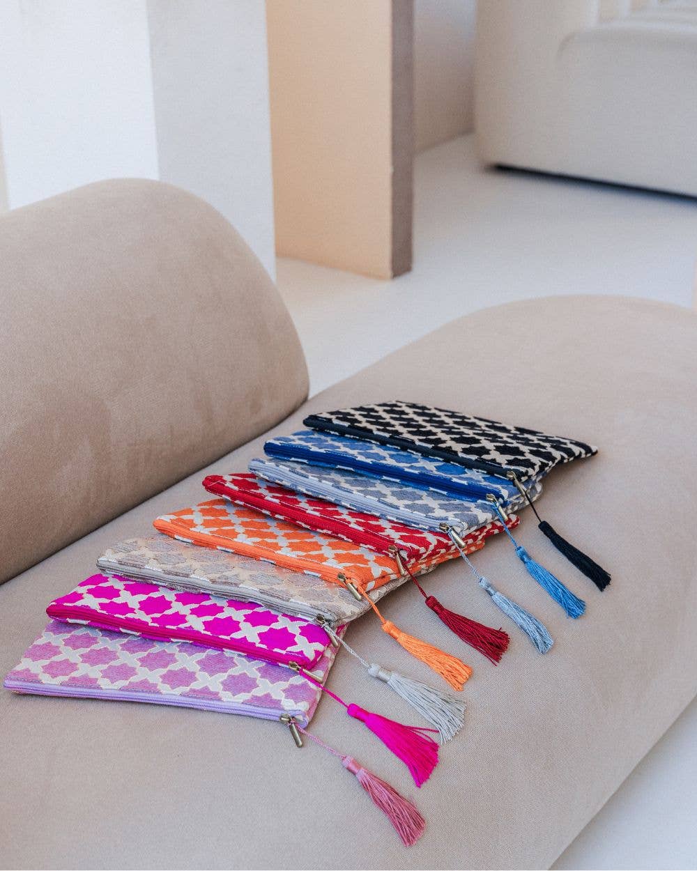 High crafty – wholesale Pencil case/pouch – Handmade Colorful Pencil Case – Lois Design – Gold Thread De4