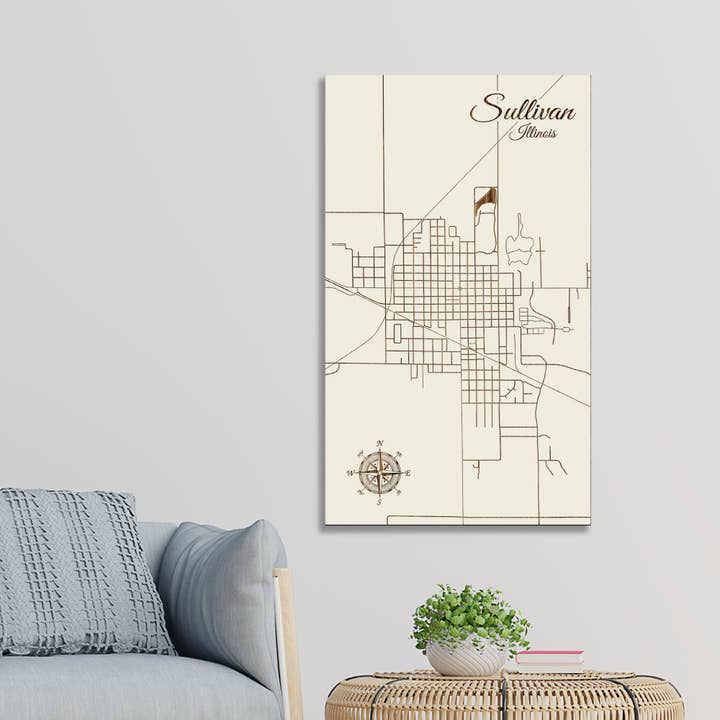 Illinois: Sullivan Street Visa karta för wholesale av Fire & Pine