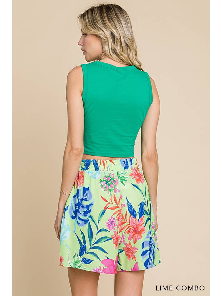 Cotton Bleu - Wholesale Shorts - Women's - 30185W - Bohemian Style Women's Air Flow Print Shorts24