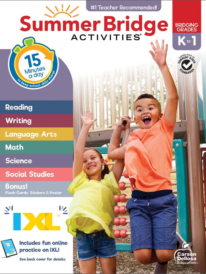 Summer Bridge Activities, Grades K - 1 for wholesale by Carson Dellosa Education