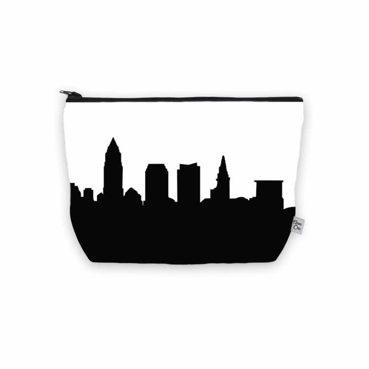 Anne Cate - Wholesale Makeup/Cosmetic Bag - Cleveland Ohio Skyline Cosmetic Makeup Bag