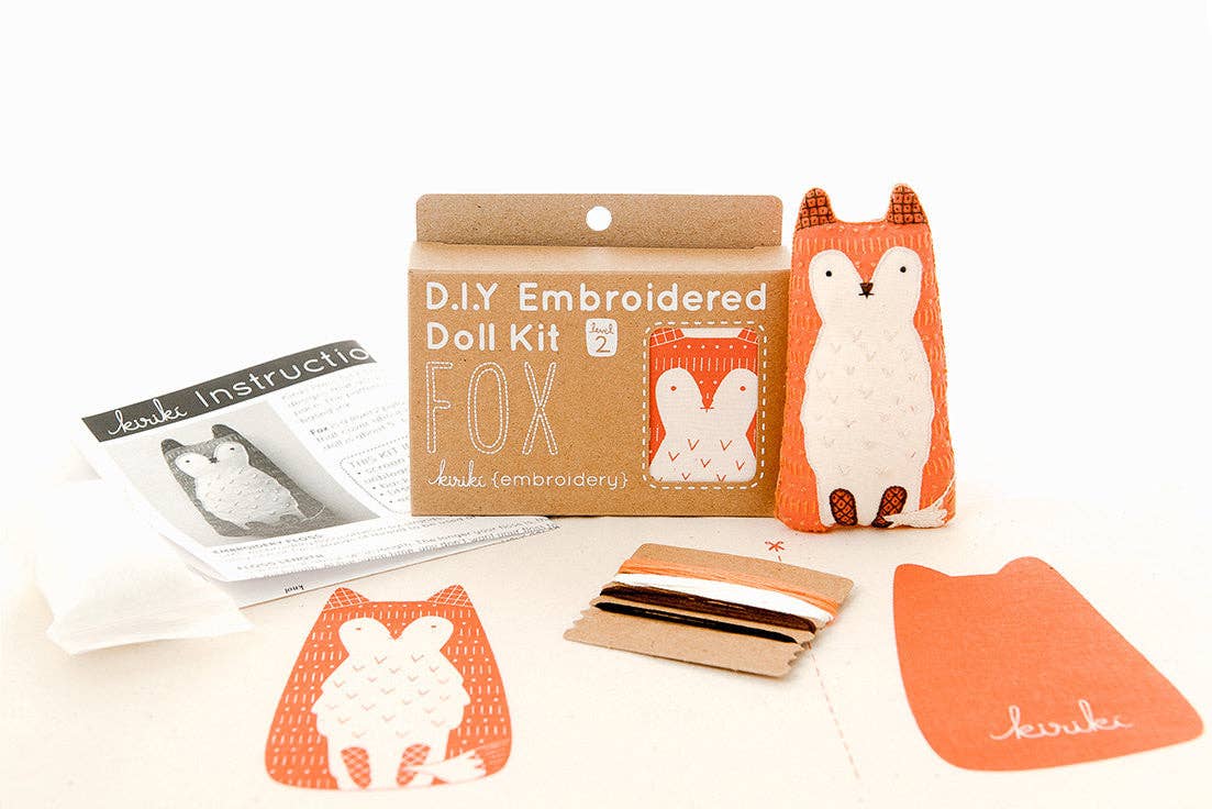Kiriki Press – Engroshandel Broderitilbehør – Fox - Broderi Kit2