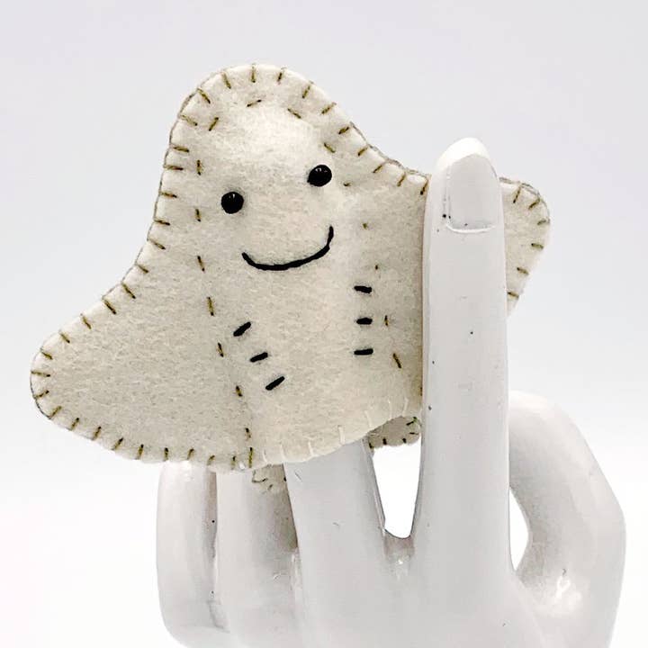 Stingray - Marionetta da dito in feltro per la vendita all'ingrosso da parte di Lumpy Buttons