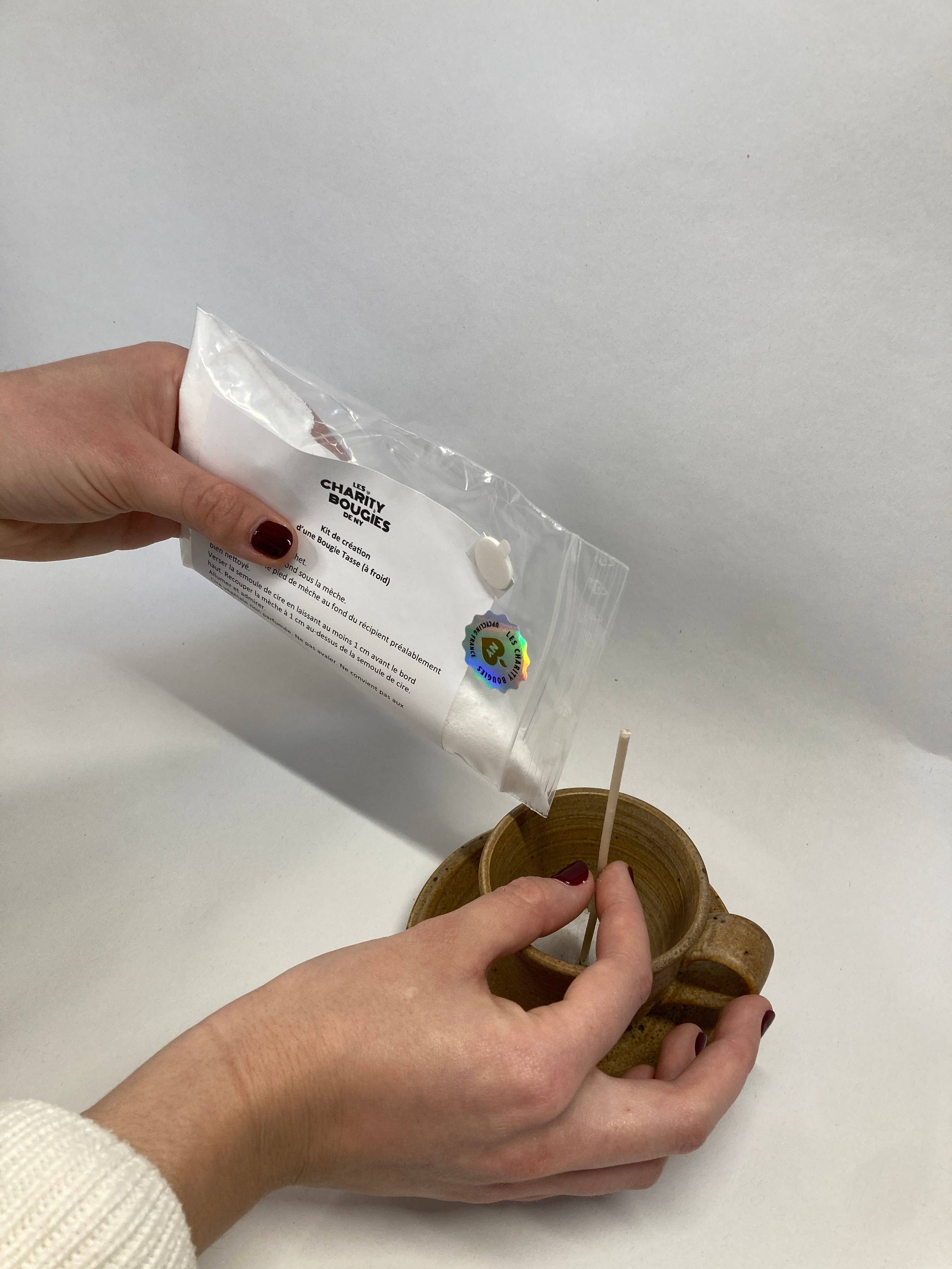 CHARITY BOUGIES DE NY - Wholesale DIY Craft Kit - Kit to create a vintage style candle in a cup3