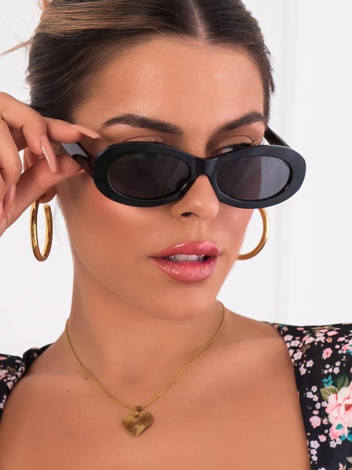 ANNAKEY PALMIRA ZWARTE ZONNEBRIL voor wholesale door AnnaKey