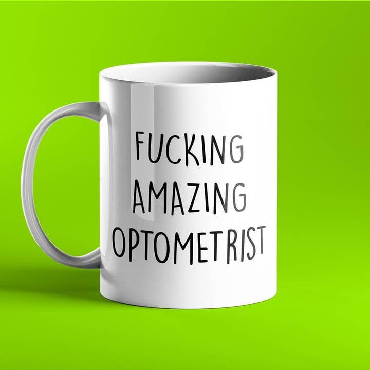 Fucking Amazing Optometrist Mug for wholesale by Prickly Cards