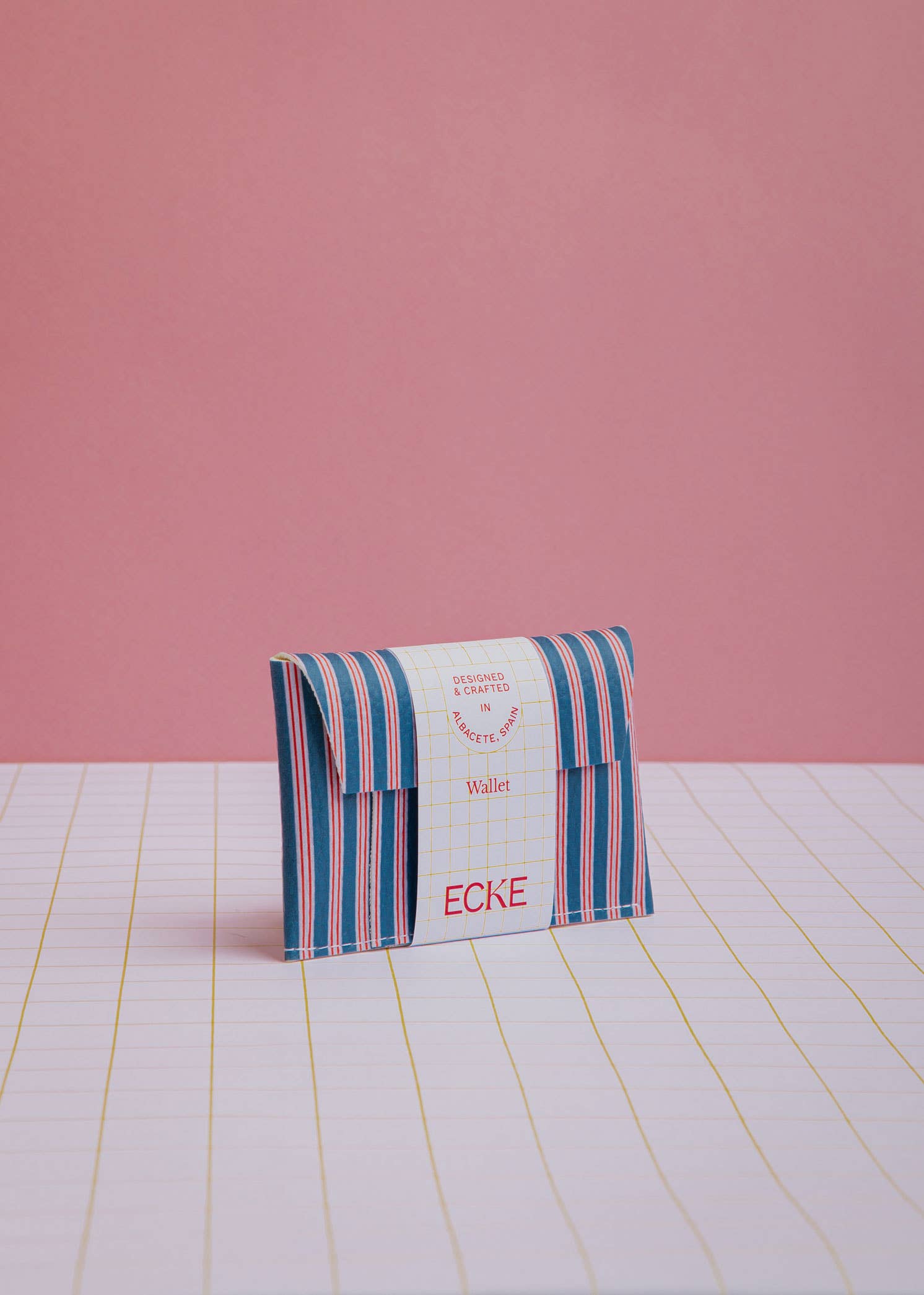 ECKE - Wholesale Card Holder - Women's - Dark Blue Stripes Wallet1