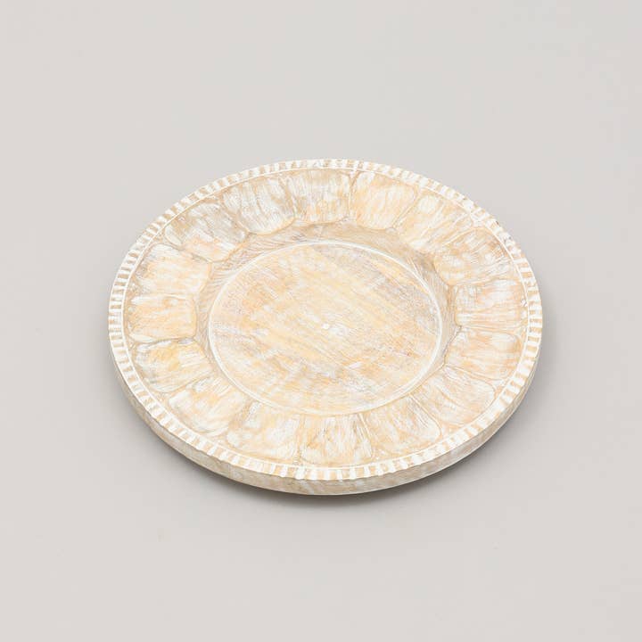 ExpoBazaar - Wholesale Dinner Plate - Wood Charger Plate | Handmade 13" Artisan Wooden Tableware1