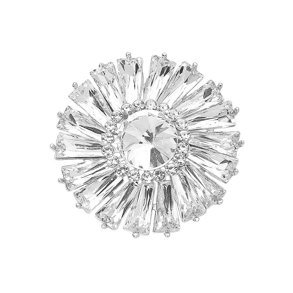 Sensibling Corp. - Wholesale Broche - Stralende Edelsteen Bloemen Speld Broche17