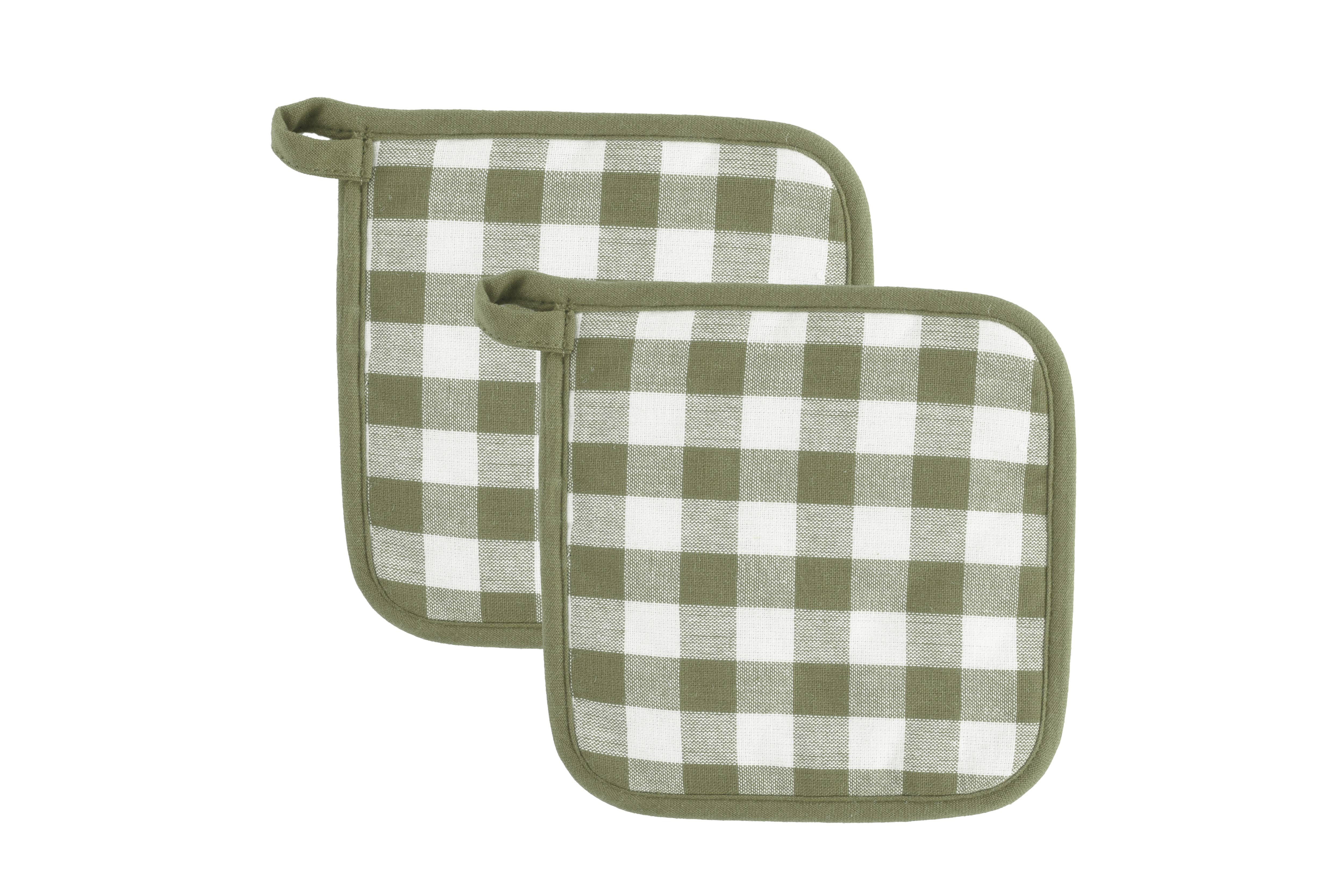 Tiseco - Wholesale Oven Mitt/Pot Holder - Pot holder GINGHAM - SET/2 - 20x20 cm12
