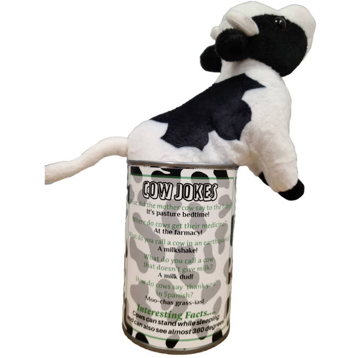 Canned Gifts - Wholesale Stuffed/Plush Toy - Kids & Baby - Canned Cow | Stuffed Farm Animal Plush w/Jokes | Unique Gift2