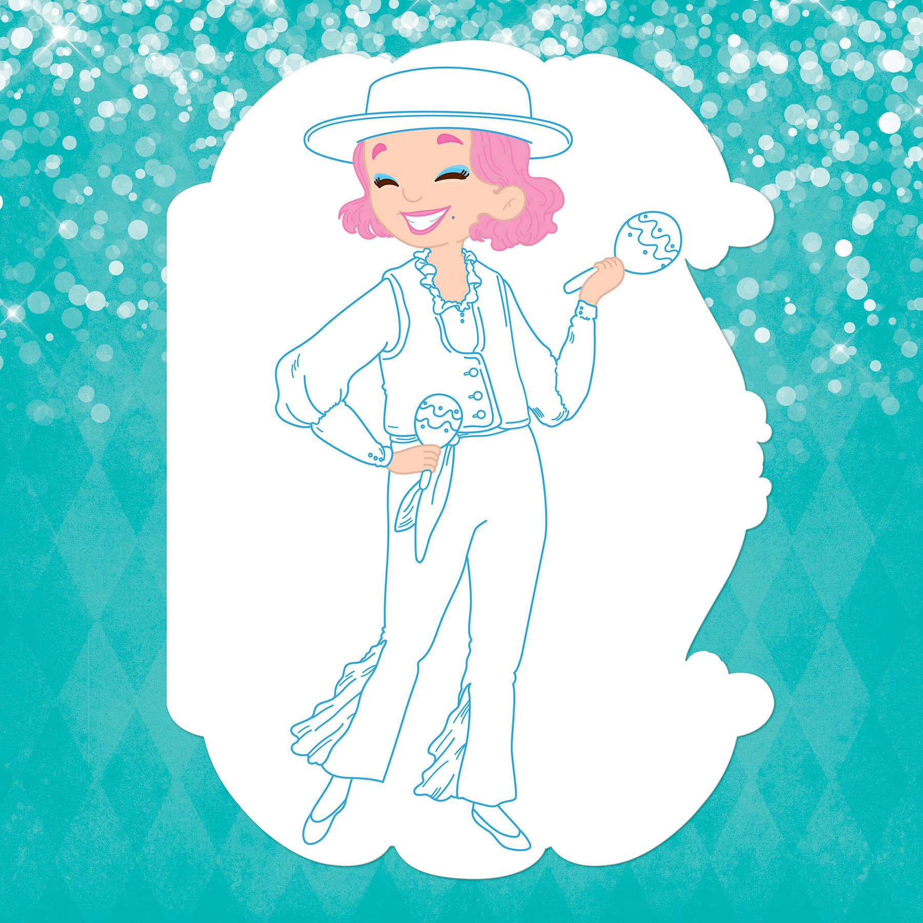 Girl Nation - Wholesale Coloring & Activity Book - Kids & Baby - Spain Fashion Coloring Book &  Rainbow Stacker Crayons Gift7