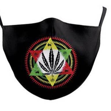 Masque facial à la marijuana en polyester pour la vente par COMECO INC