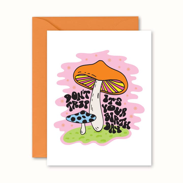 Snubbla inte Groovy Svamp Födelsedagskort för wholesale av No Yeah For Sure