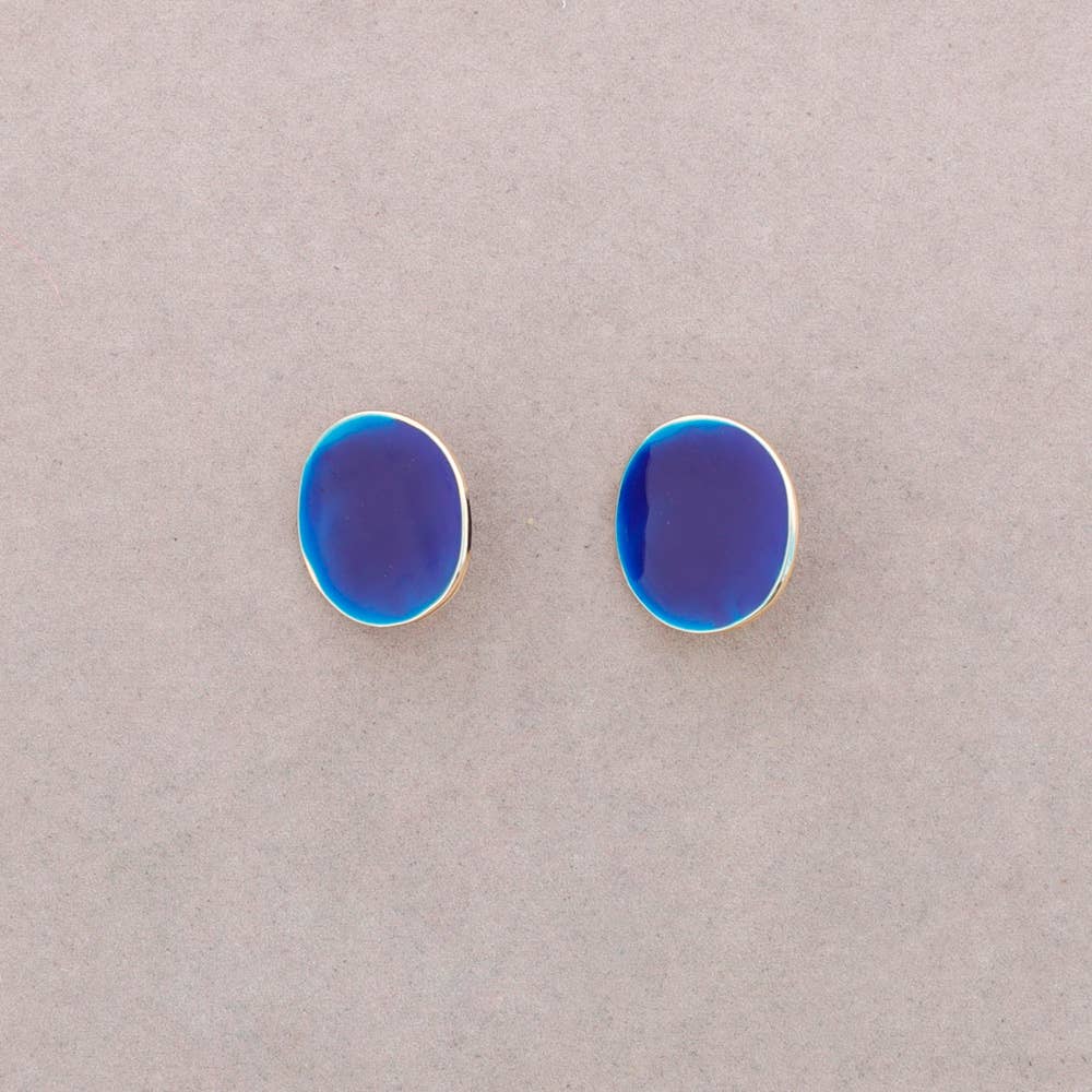 Sonata – wholesale Snap jewellery – Medal Enamel Metal Clip Earrings2