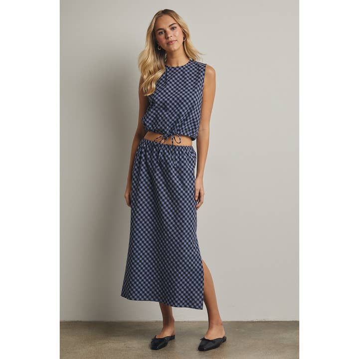 Wishlist Apparel - Wholesale Top & Skirt Set - Women's - PLAID TANK TOP AND SKIRT SET / WL25-115640