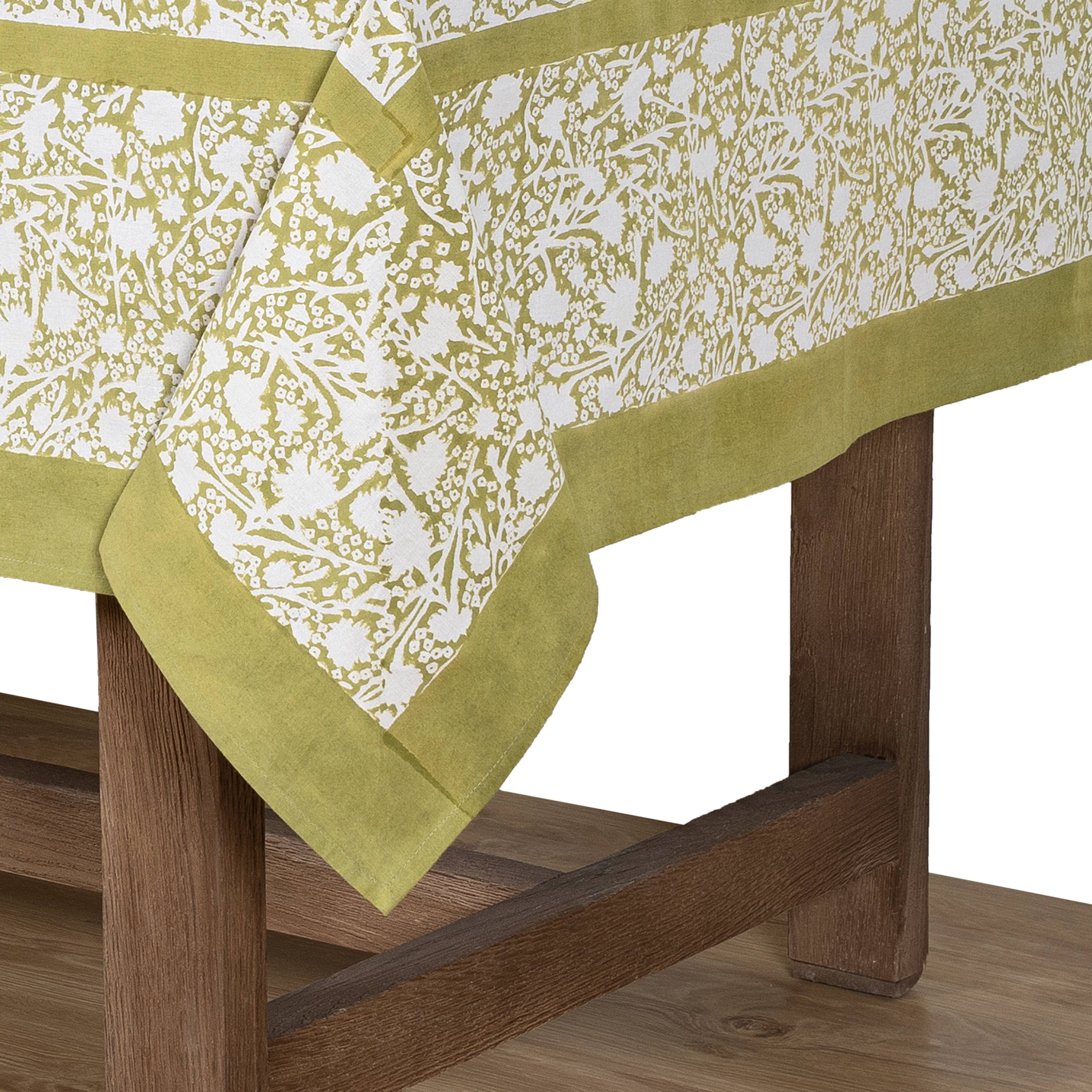 Caravan Home - Wholesale Tablecloth - Meadows Vert Tablecloth4