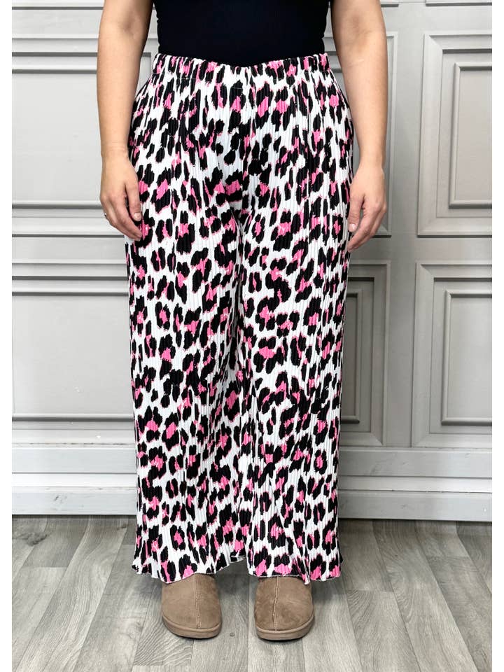 Lucy Sparks - Wholesale Pants - Women's - Multi Print Super Stretchy Pleated PantsÂ