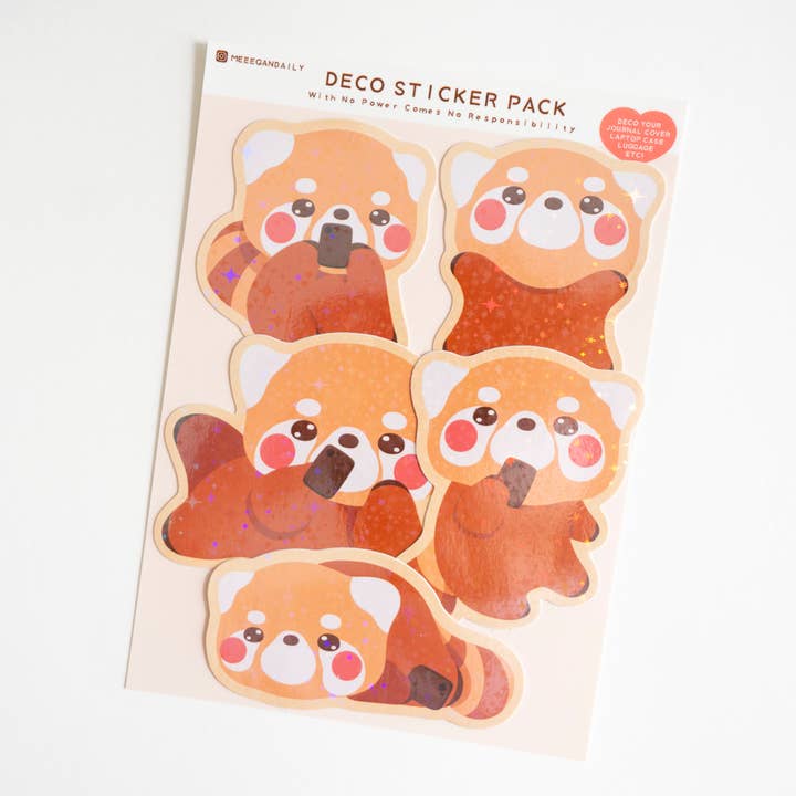 Ohne Strom kommt keine Verantwortung, Holo-Aufkleberpaket für den Großhandel von Notmehmehstudio