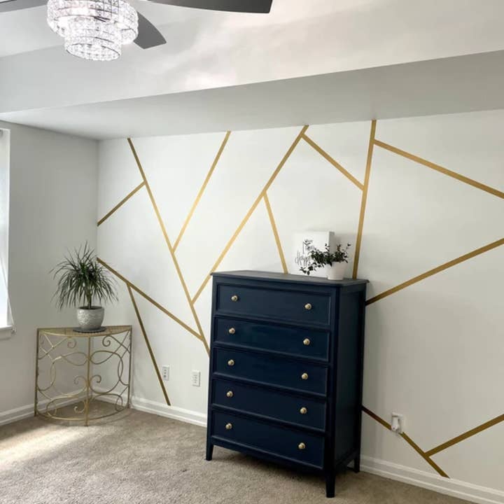 Moderny - Wholesale Raam/muursticker - Elegante gouden sticker3