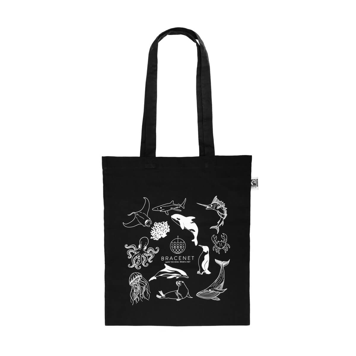 BRACENET - Wholesale Tote Bag - Unisex - Marine animals pouch6