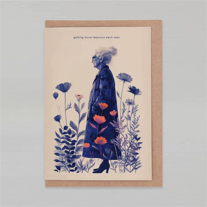 Getting more fabulous each year | Funny Birthday Cards for wholesale by Botanopia USA - gifts , decor and cards for plant lovers