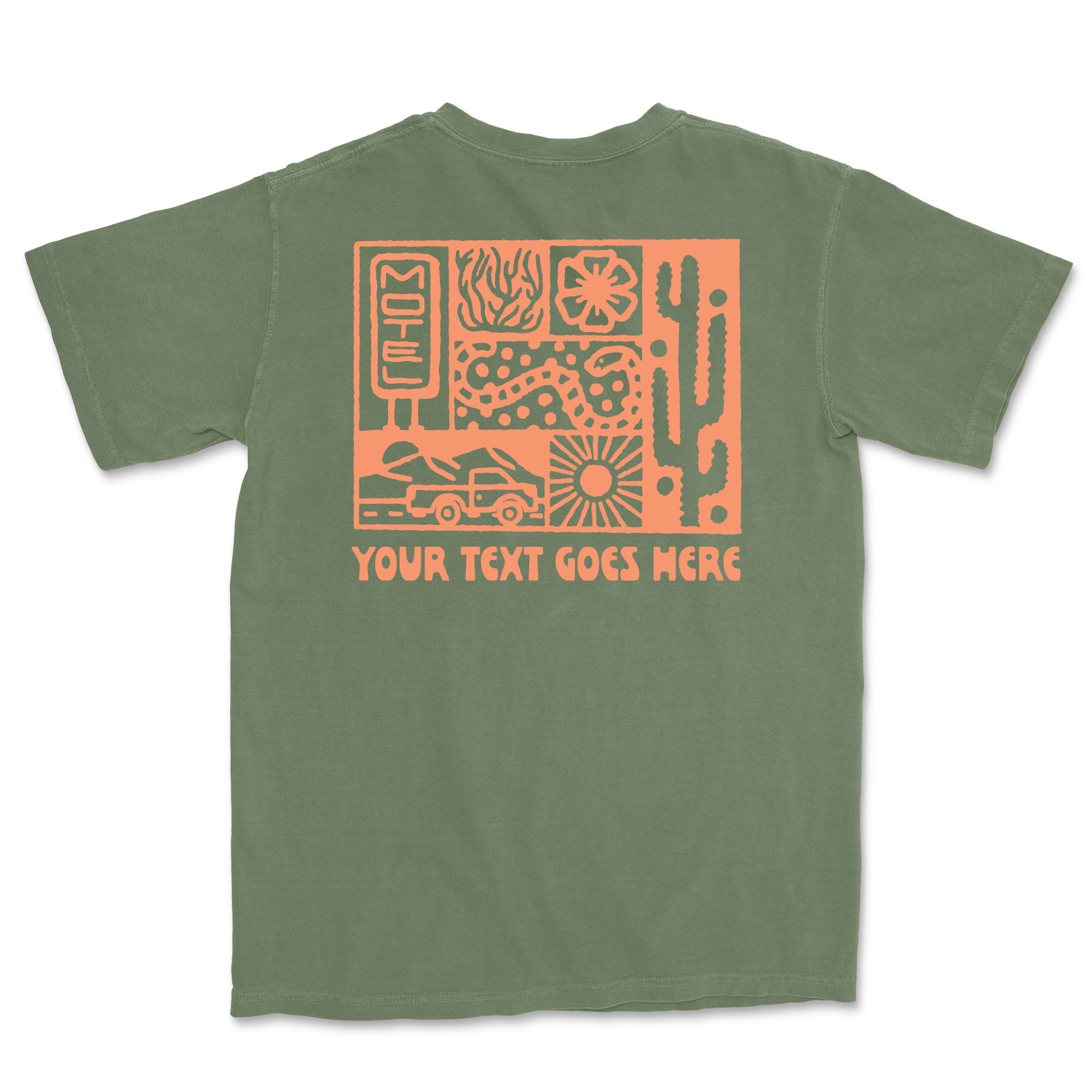 Island View Outfitters – Großhandel T-Shirt mit Siebdruck – Unisex – *BENUTZERDEFINIERTES* Wüstenreise-T-Shirt4