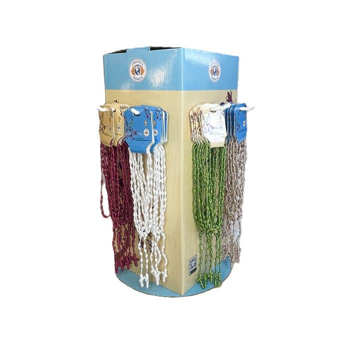 Oremus Mercy - Vente Présentoir – accessoires - Tour d'affichage de chapelet en corde