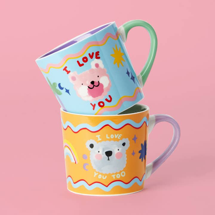 Tazze "Orsetto Ti Amo" - Set di 2 per la vendita all'ingrosso da parte di Eleanor Bowmer