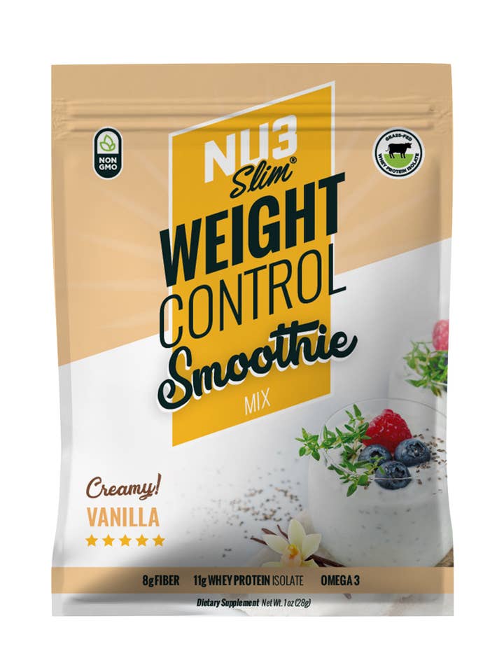 NU3 Slim - The Weight Control Smoothie Vanilla - 1oz (28g) for wholesale by NU3 Slim