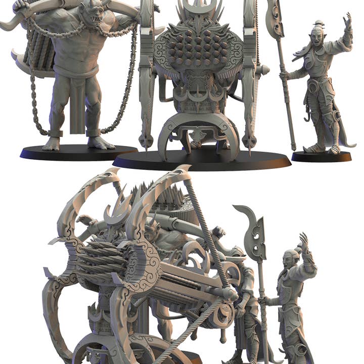 Gatilho e ogre escravo Archimage Slann Compatível Warhammer por atacado de Forg3d