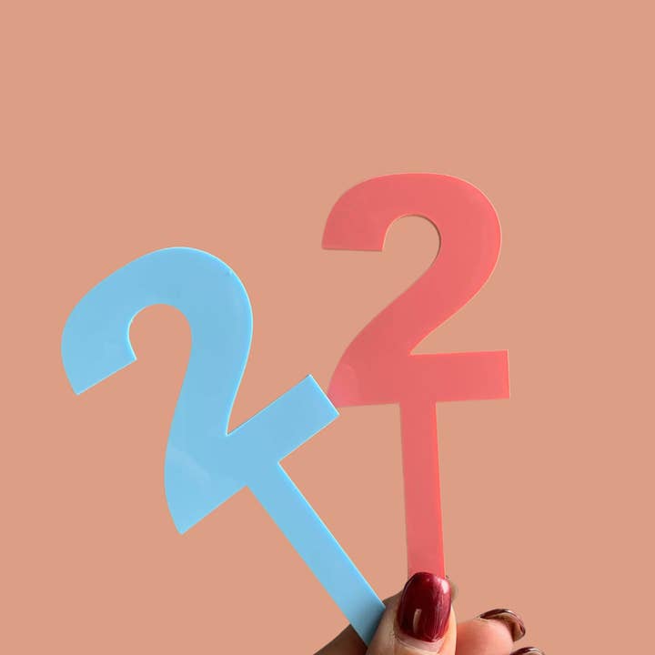 Nummer Cake Topper för wholesale av Harwill and Fox