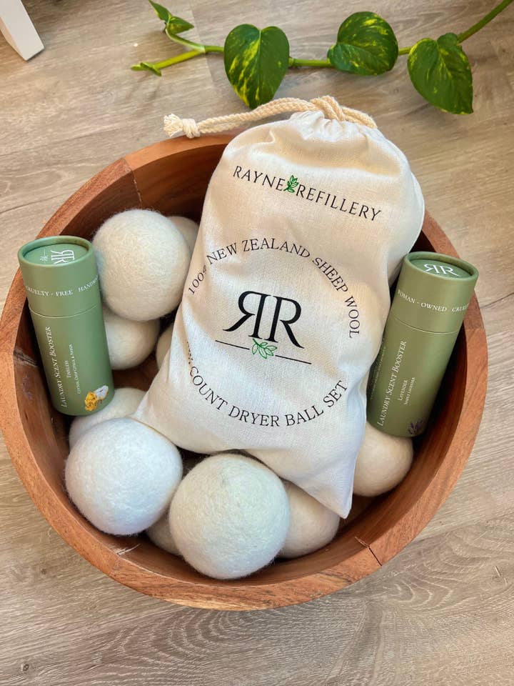 Palline per asciugatrice - Set di 6 per la vendita all'ingrosso da parte di Rayne Refillery