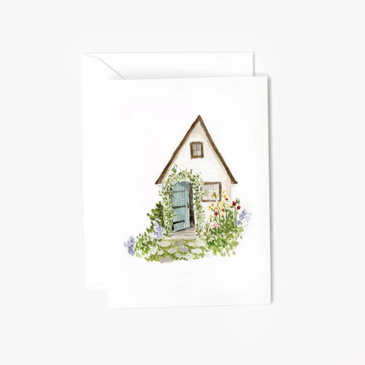 cottage de jardin mini enclos carte de correspondance pour la vente par emily lex studio